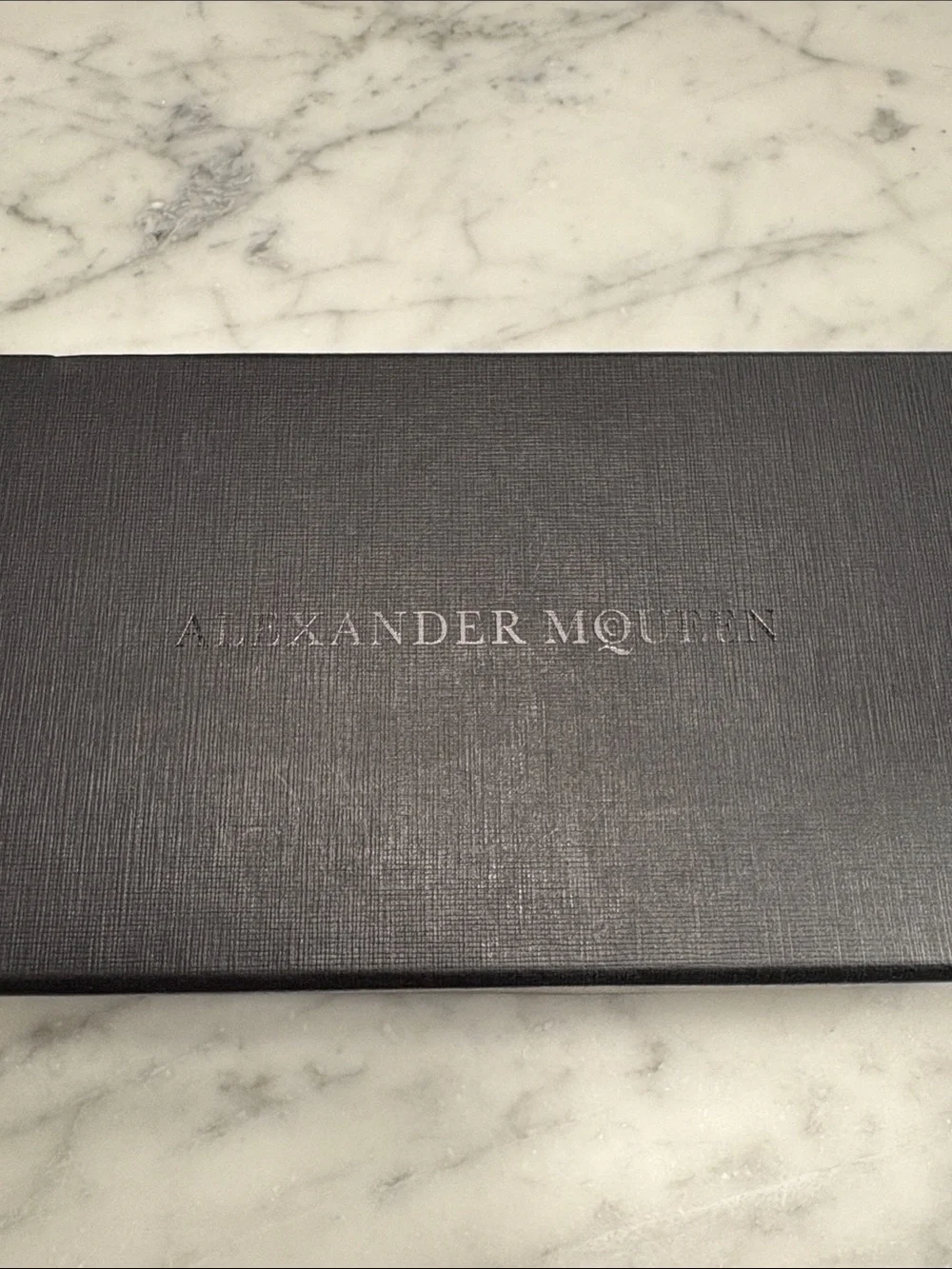 Empty Alexander McQueen Eyewear Sunglasses Case Storage Box in Black